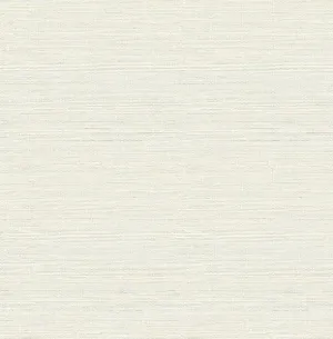 Agave Light Grey Faux Grasscloth Wallpaper
