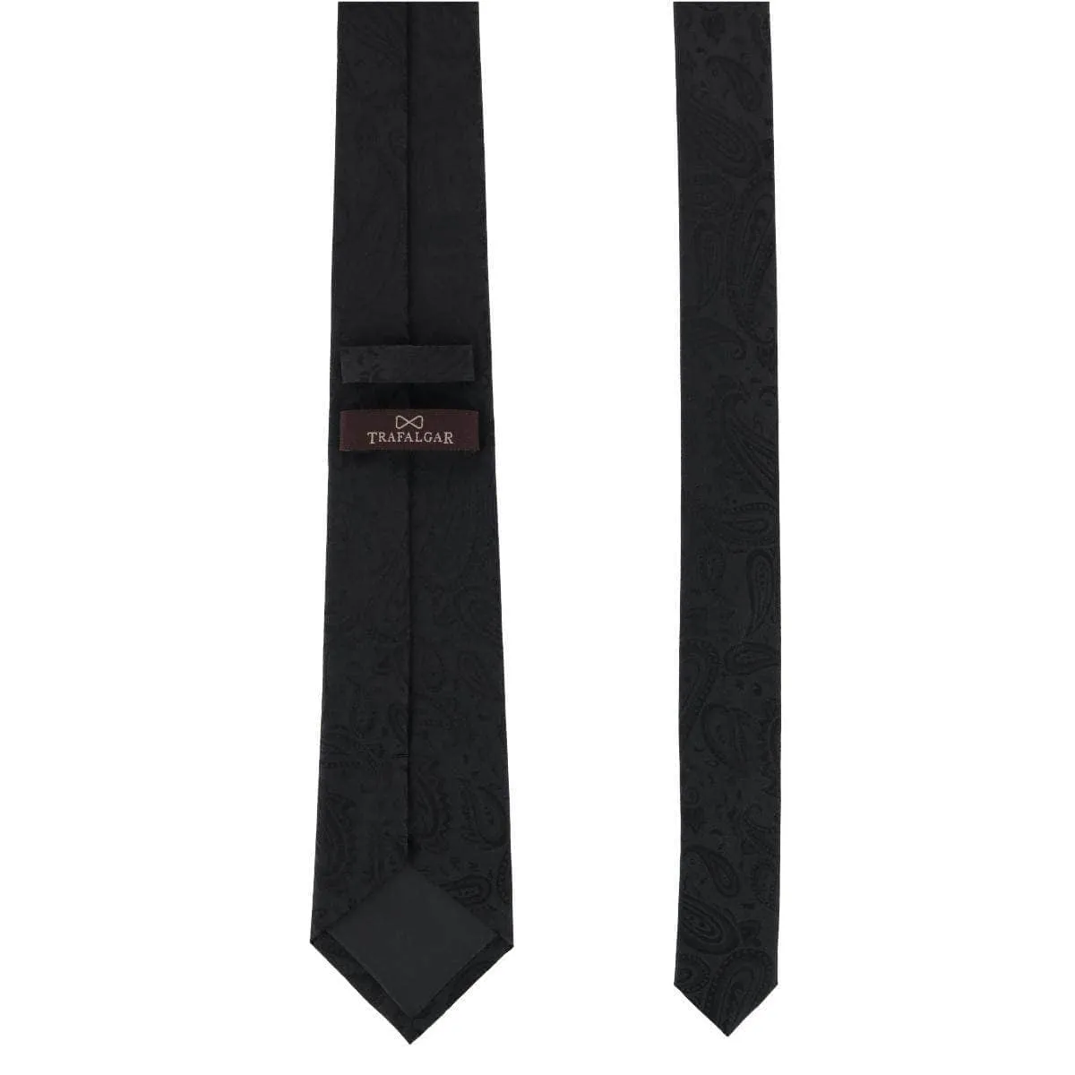 Big and Tall Banbury Tone on Tone Paisley Silk Necktie