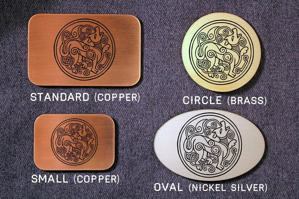 Celtic Dog Belt Buckle