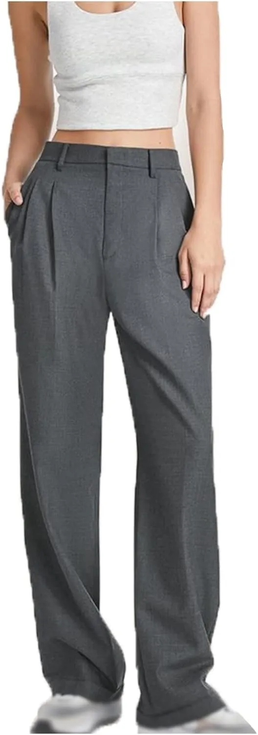 Effortless Tailored Wide Leg Pants for Women, Palazzo Pants for Women Dressy High Waist