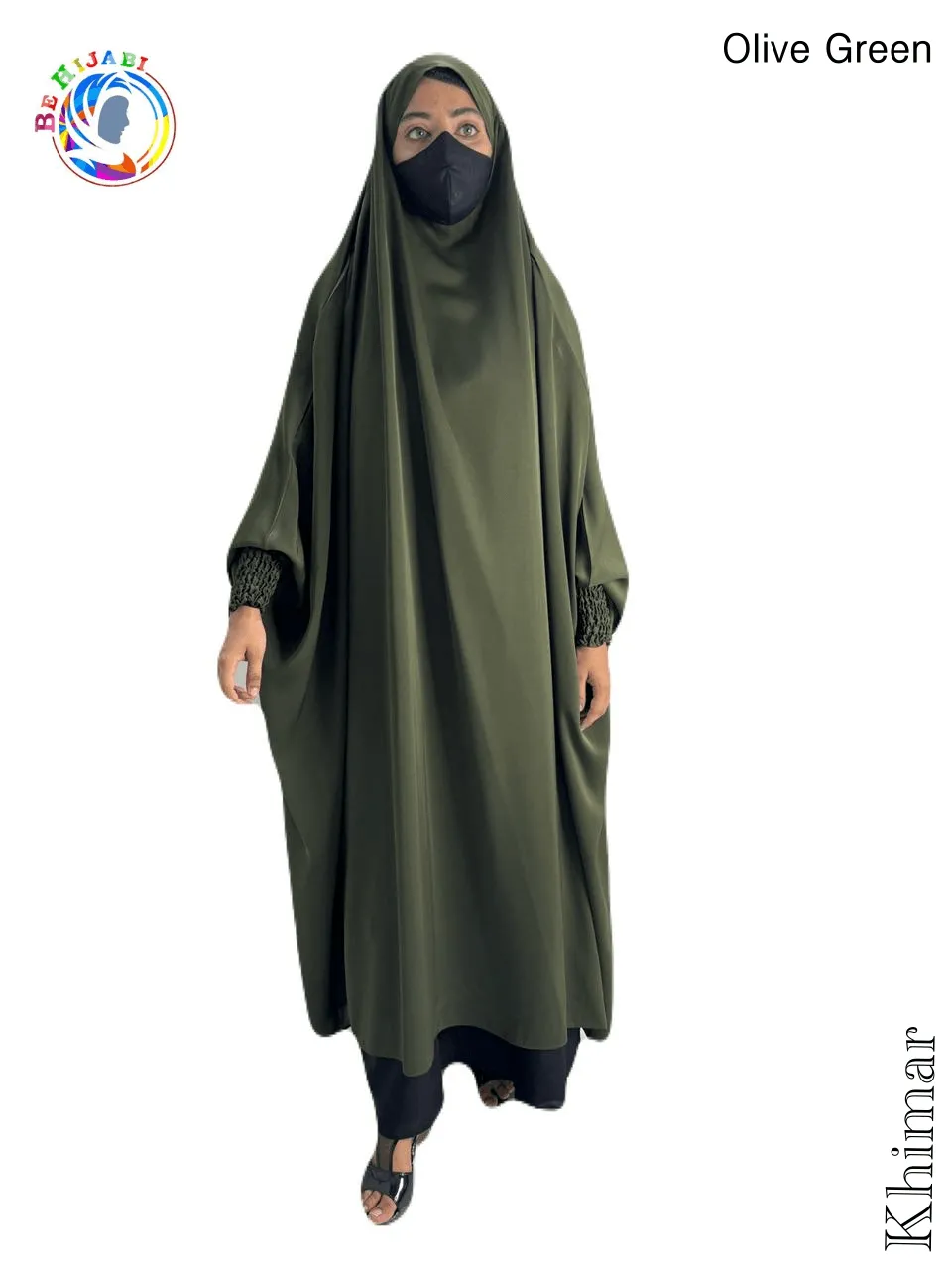 Khimar Color Olive Green