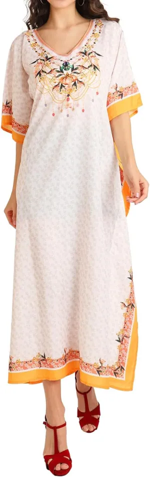 Miss Lavish London Long Kaftan for Women- African Beach & Modern Kaftan Dress for Party and weddings