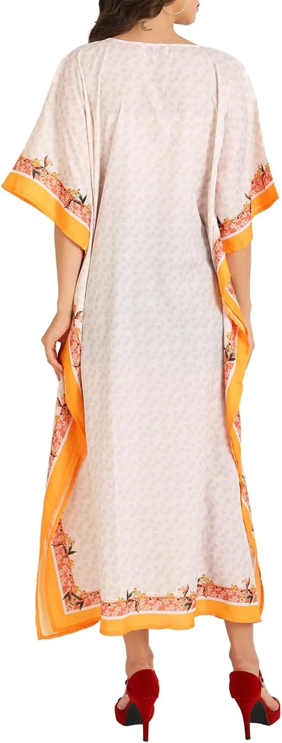 Miss Lavish London Long Kaftan for Women- African Beach & Modern Kaftan Dress for Party and weddings