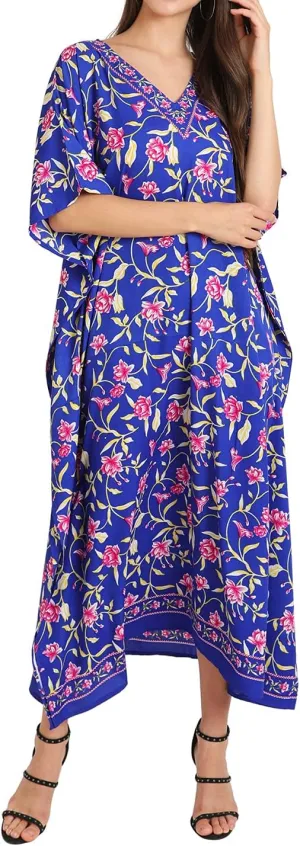 Miss Lavish London Long Kaftan for Women- African Beach & Modern Kaftan Dress for Party and weddings