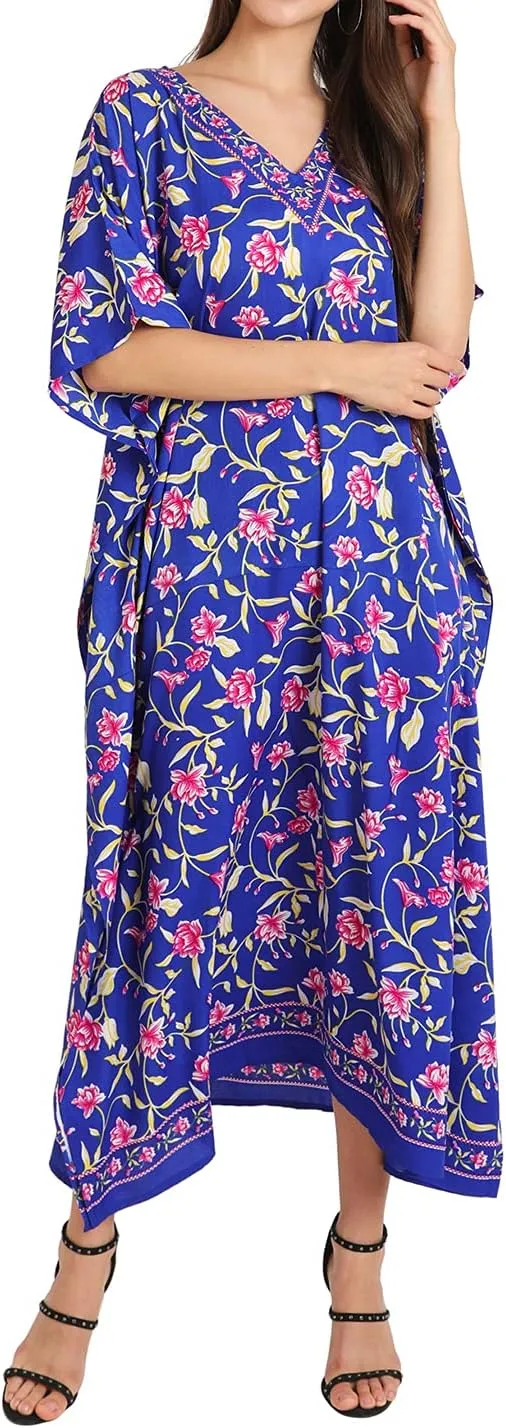 Miss Lavish London Long Kaftan for Women- African Beach & Modern Kaftan Dress for Party and weddings