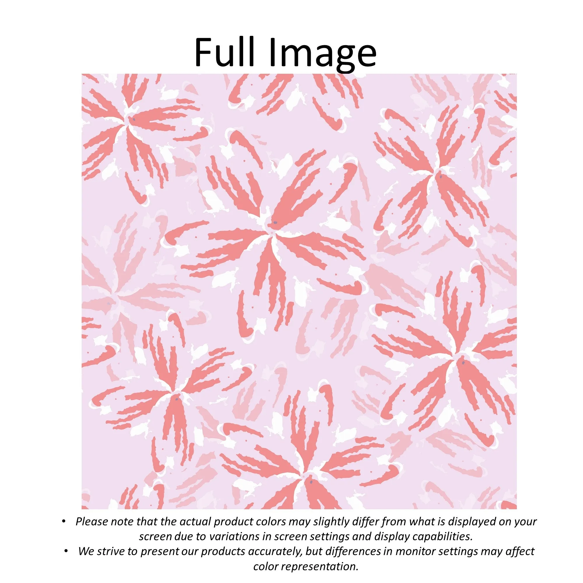 Pink Sakura Cherry Blossoms Linen Faux Roman Shade Valance