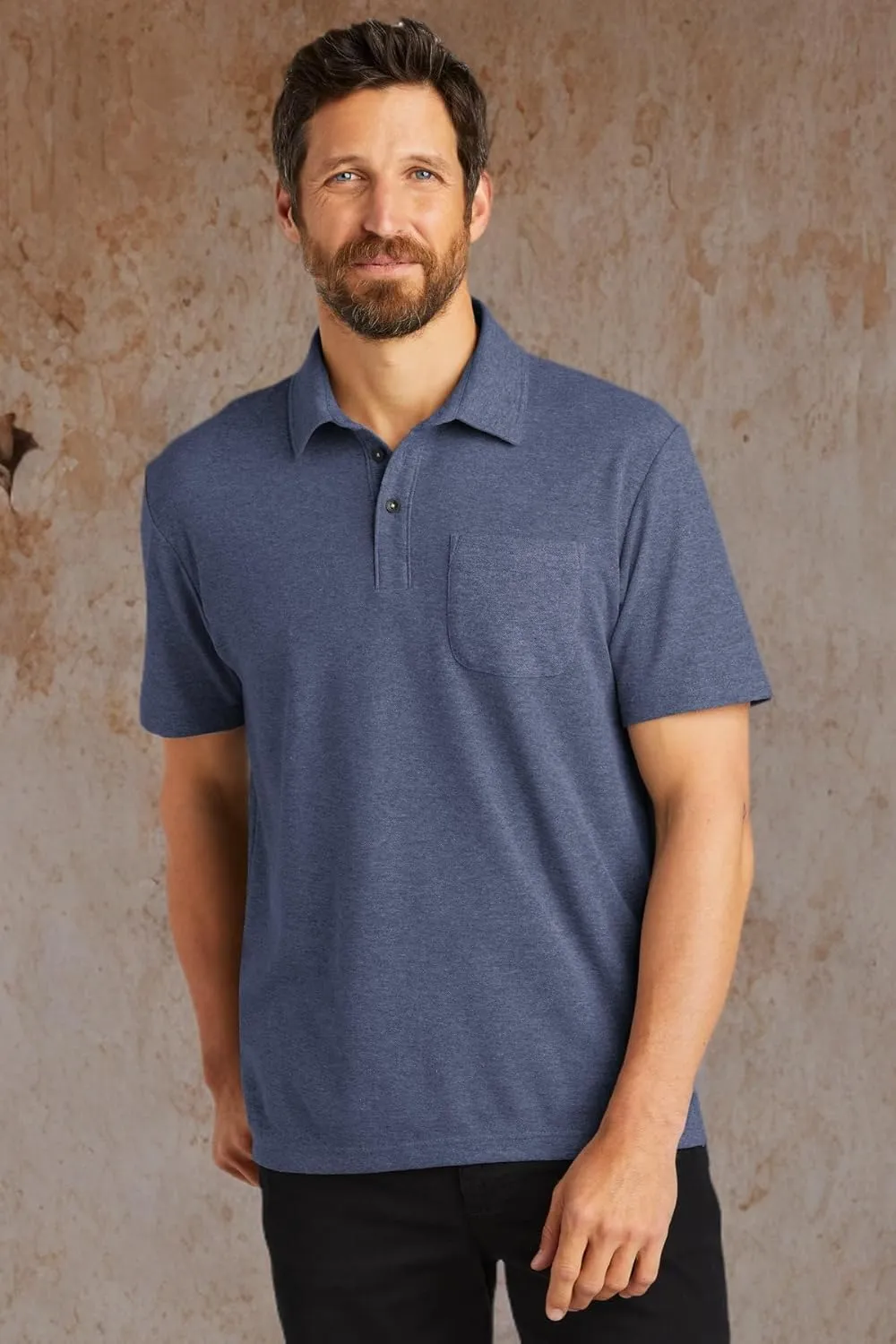 Port Authority C-Free Cotton Blend Pique Pocket Polo
