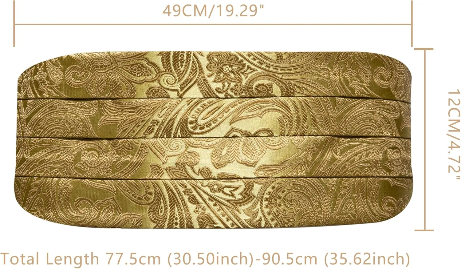 YOHOWA  Cummerbund   Paisley    